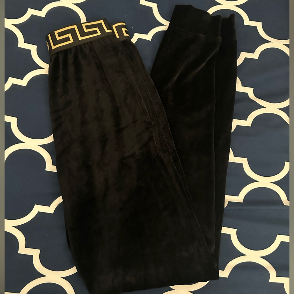 Versace velvet joggers